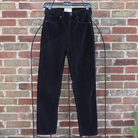 Everlane Cheeky Straight Corduroy Black - Picture 1 of 9